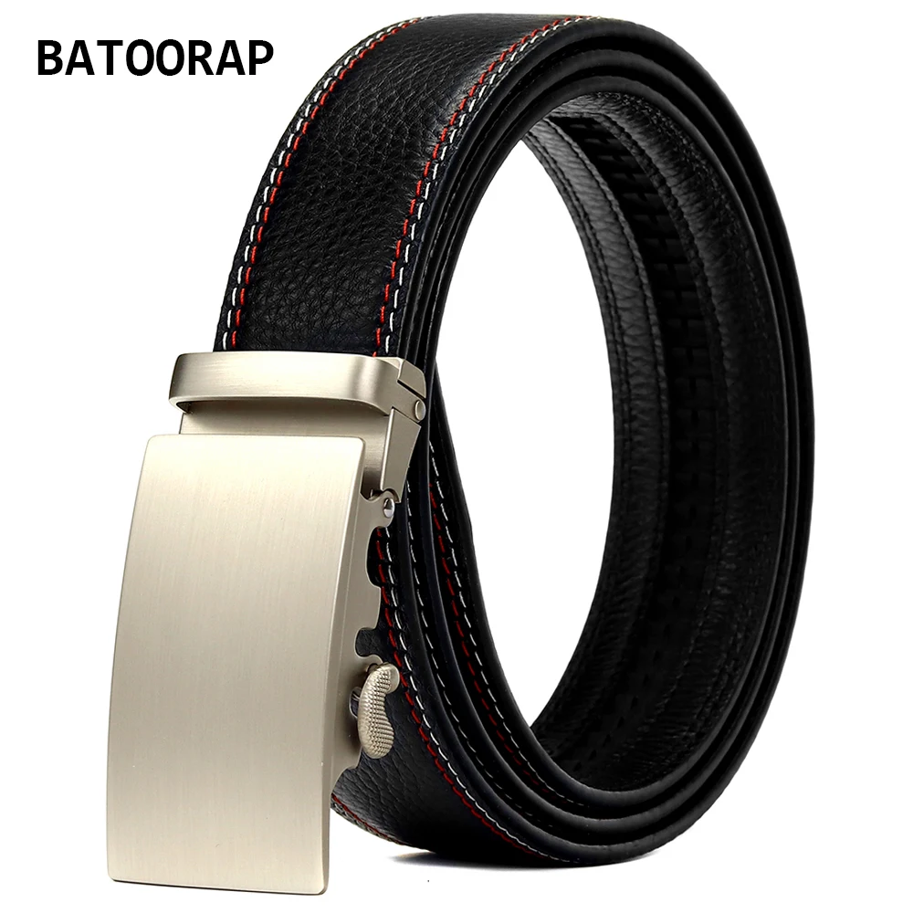 BATOORAP Brand Men's Belt Black Genuine Leather Automatic Buckle Formal Business Trouser Strap Cowhide Ratchet Belts Z09P009
BATOORAP Brand Men's Belt Black Genuine Leather Automatic Buckle Formal Business Trouser Strap Cowhide Ratchet Belts Z09P009