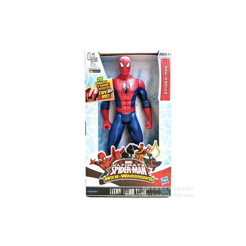 30CM Hasbro Anime Spider-Man Vocalization Active Joint Action Figure Model Doll Kids Toy Christmas Gifts
30CM Hasbro Anime Spider-Man Vocalization Active Joint Action Figure Model Doll Kids Toy Christmas Gifts