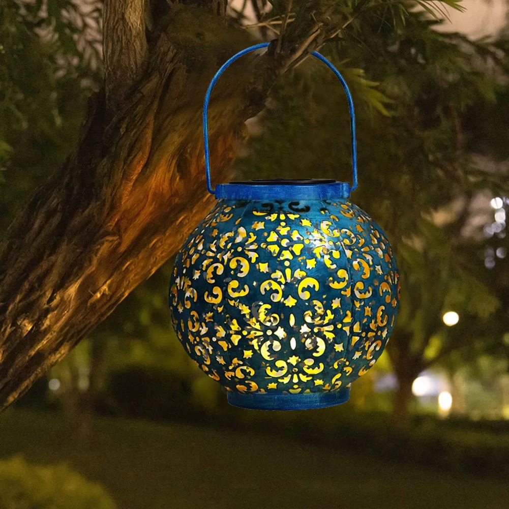 Creative Solar LED Iron Art Hollow Lantern Light Outdoor Decorative Lighting Handheld Hanging Lamp for Garden Yard Pathway
Creative Solar LED Iron Art Hollow Lantern Light Outdoor Decorative Lighting Handheld Hanging Lamp for Garden Yard Pathway