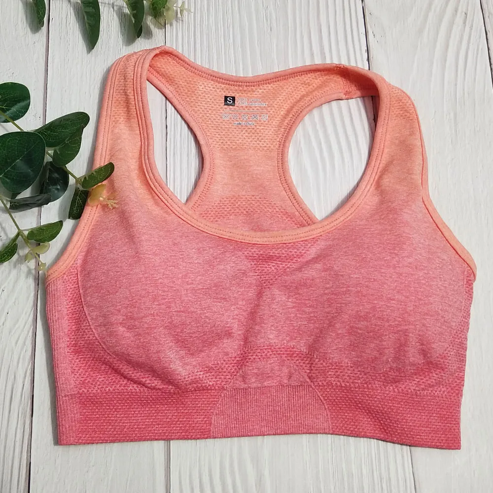 Ombre Sports Bra Push Up Fitness Yoga Top Women Workout Tops for Women Ombre Gym Sports Bra Female High Impact Running Top
Ombre Sports Bra Push Up Fitness Yoga Top Women Workout Tops for Women Ombre Gym Sports Bra Female High Impact Running Top