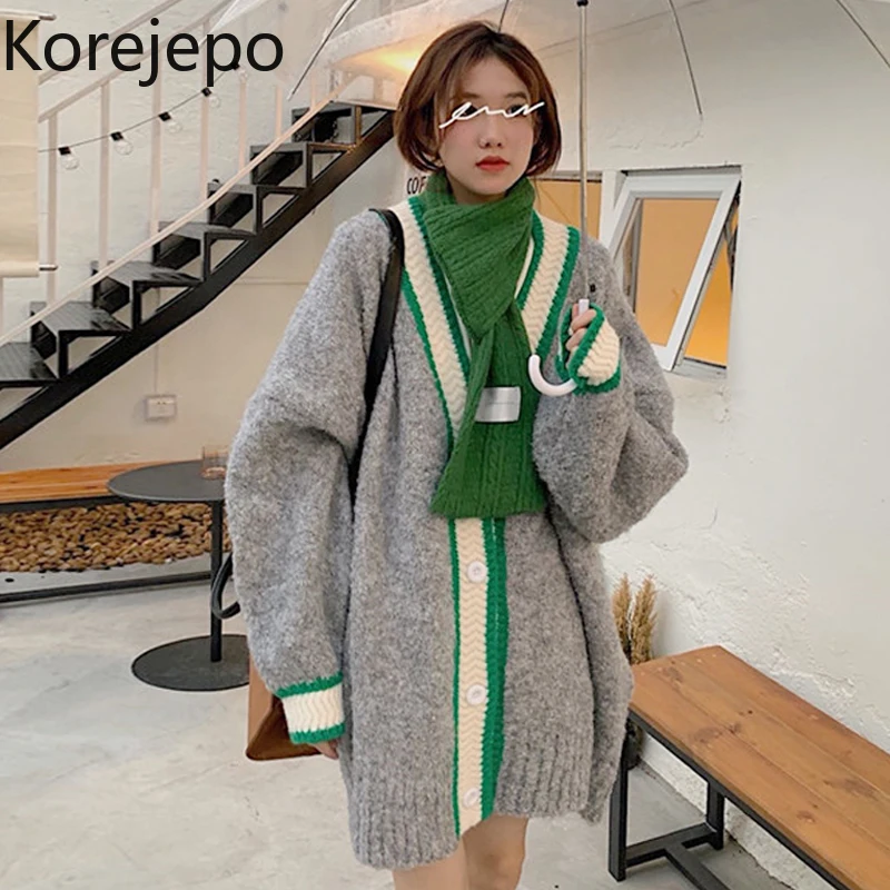 Korejepo Medium Length Sweater Cardigan Coat Women's Clothing Spring and Autumn 2021 New Retro Loose Lazy Style Sweaters Top
Korejepo Medium Length Sweater Cardigan Coat Women's Clothing Spring and Autumn 2021 New Retro Loose Lazy Style Sweaters Top
