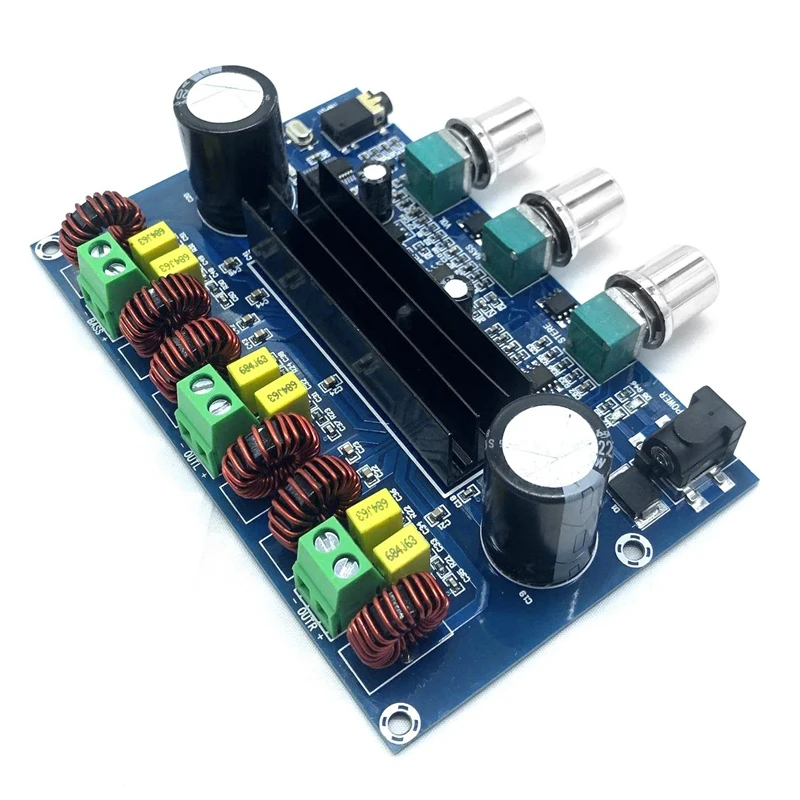 TPA3116D2 Bluetooth 5.0 Digital Power Amplifier Board 2.1 Channel 2X50W+100W Stereo Class D Bass Subwoofer Amplifier
TPA3116D2 Bluetooth 5.0 Digital Power Amplifier Board 2.1 Channel 2X50W+100W Stereo Class D Bass Subwoofer Amplifier