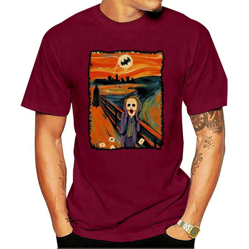 Fashion t shirts menMen T Shirt Printed Joker In Edvard Munch's The Scream t-shirt Novelty Tshirt Womenfunny print tee
Fashion t shirts menMen T Shirt Printed Joker In Edvard Munch's The Scream t-shirt Novelty Tshirt Womenfunny print tee