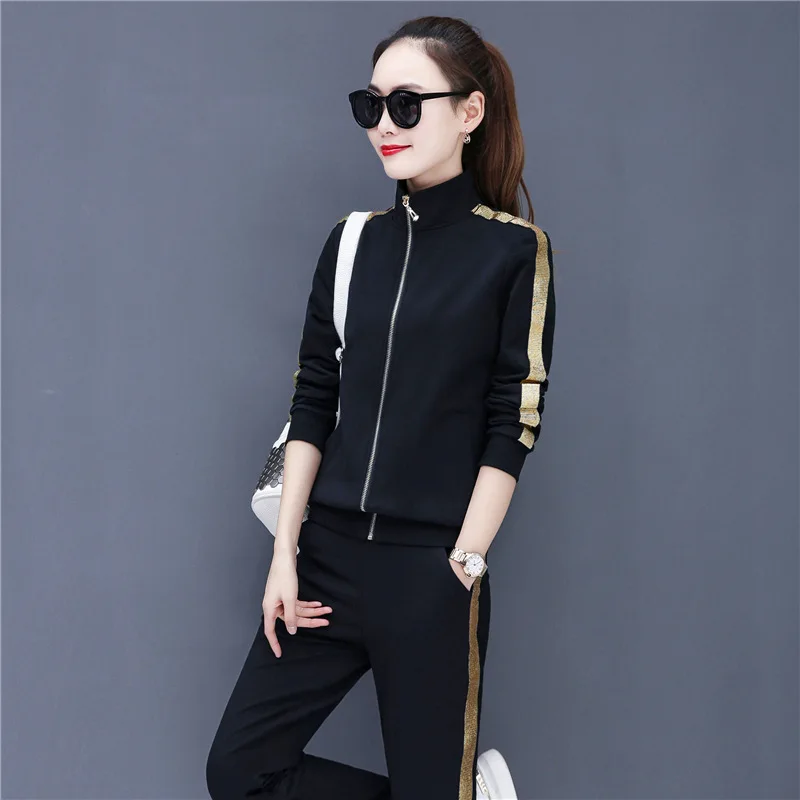 Sports Suits for Ladies Spring Summer Side Striped Jacket + Letter T-shirt + High Waist Stretch Trousers Three-piece Female
Sports Suits for Ladies Spring Summer Side Striped Jacket + Letter T-shirt + High Waist Stretch Trousers Three-piece Female