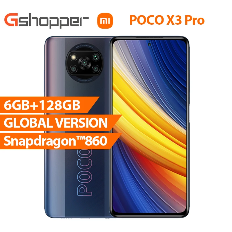 Global Version POCO X3 Pro NFC 6GB 128GB Mobile Phone Snapdragon 860 120Hz DotDisplay 732G 48MP Camera 5160 Battery
Global Version POCO X3 Pro NFC 6GB 128GB Mobile Phone Snapdragon 860 120Hz DotDisplay 732G 48MP Camera 5160 Battery