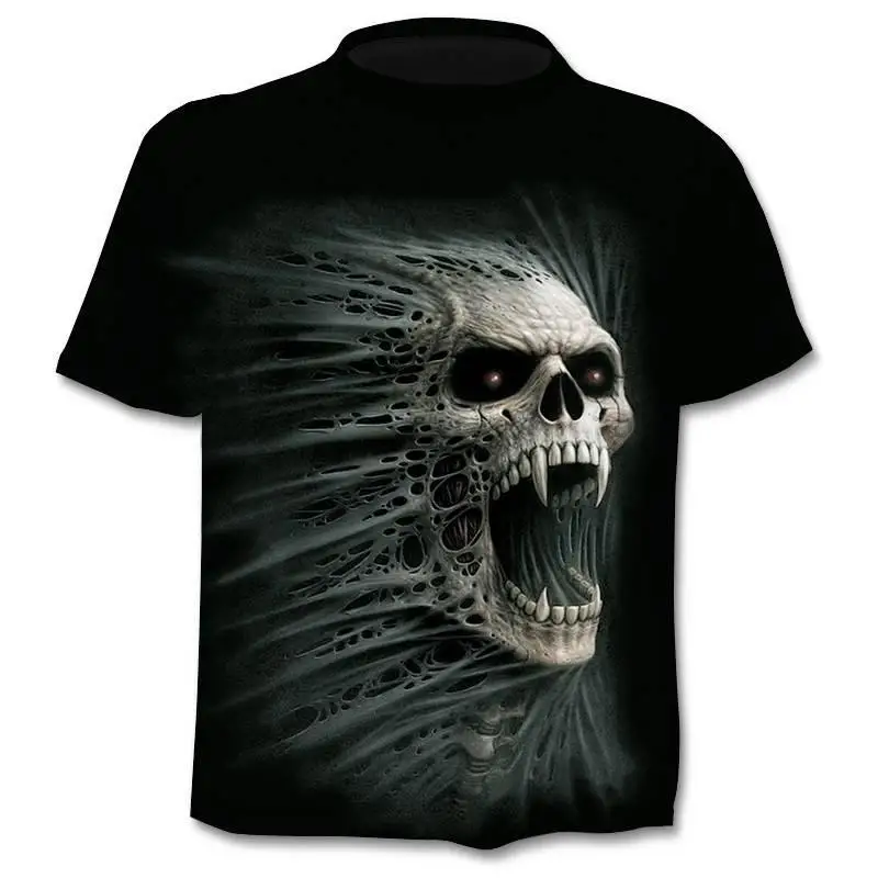 2021 Summer Men's And Women's 3d Harajuku Skull T-Shirt, Hip-hop T-Shirt, Short Sleeve, Round Neck, Casual Fashion Shirt
2021 Summer Men's And Women's 3d Harajuku Skull T-Shirt, Hip-hop T-Shirt, Short Sleeve, Round Neck, Casual Fashion Shirt