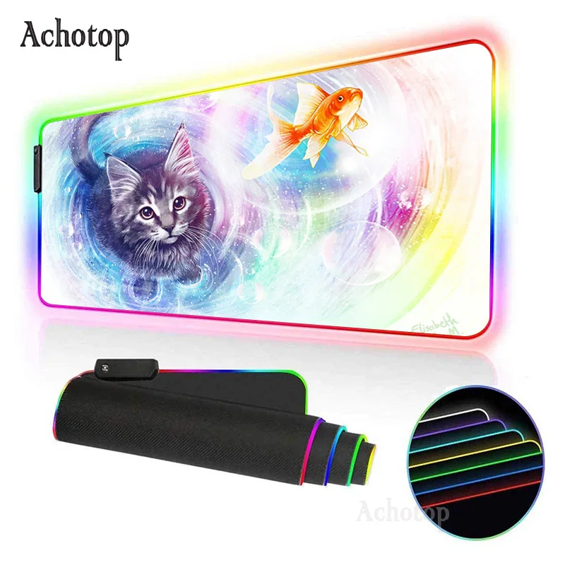 Anime Cat RGB Mouse Pad 400x900 Computer Keyboard Gaming Accessories Mini Pc E-sports Games Rubber mousepad Large Mouse Carpet
Anime Cat RGB Mouse Pad 400x900 Computer Keyboard Gaming Accessories Mini Pc E-sports Games Rubber mousepad Large Mouse Carpet