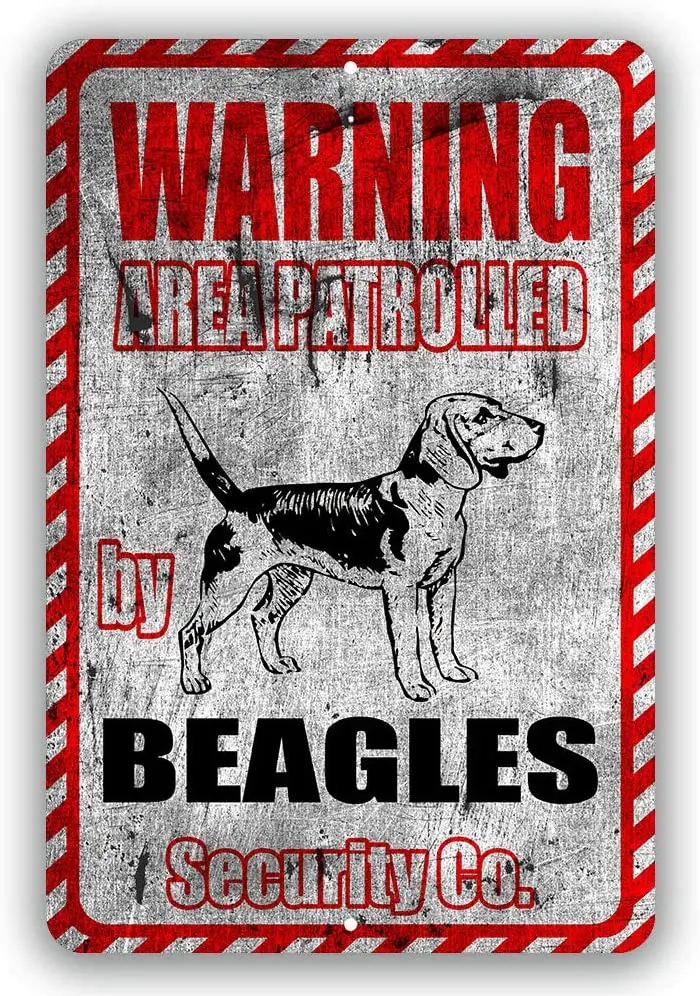 Предупреждающая зона Beagles, патрулированная системой безопасности Co Yard, Оловянная вывеска для помещений и улицы, используется 8x12 или 12x18 дюйм...
Предупреждающая зона Beagles, патрулированная системой безопасности Co Yard, Оловянная вывеска для помещений и улицы, используется 8x12 или 12x18 дюйм...