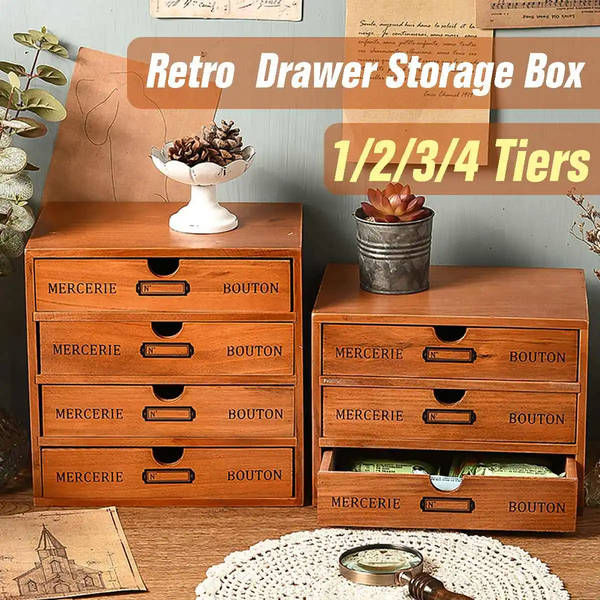 NEW Vintage Wooden Box Storage Drawer Wooden Chest Of Drawers Jewelry Cosmetics Organizer Office Home Decoration Desktop
NEW Vintage Wooden Box Storage Drawer Wooden Chest Of Drawers Jewelry Cosmetics Organizer Office Home Decoration Desktop