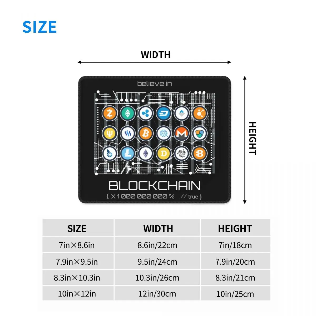 Blockchain Cryptocurrency BitCoin Crypto BTC Mouse Pad Hodl Cardano ADA Ethereum SHIB DOGE Mouse Mats PC Table Decoration Cover
Blockchain Cryptocurrency BitCoin Crypto BTC Mouse Pad Hodl Cardano ADA Ethereum SHIB DOGE Mouse Mats PC Table Decoration Cover