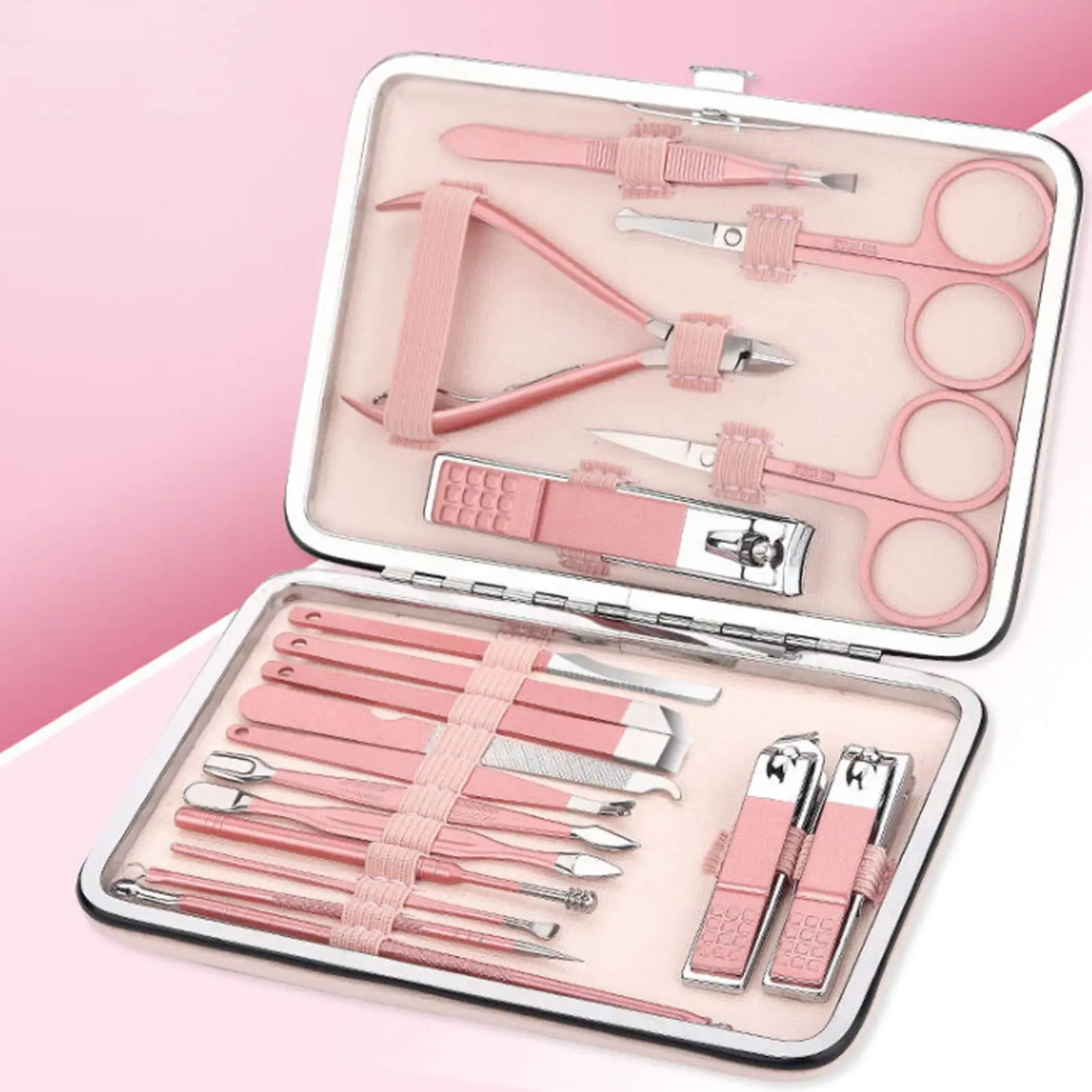 18PCS Nail Clippers Set Portable Pedicure Care Grooming Kit Stainless Steel Dead Skin Pliers Nail Manicure with Case
18PCS Nail Clippers Set Portable Pedicure Care Grooming Kit Stainless Steel Dead Skin Pliers Nail Manicure with Case