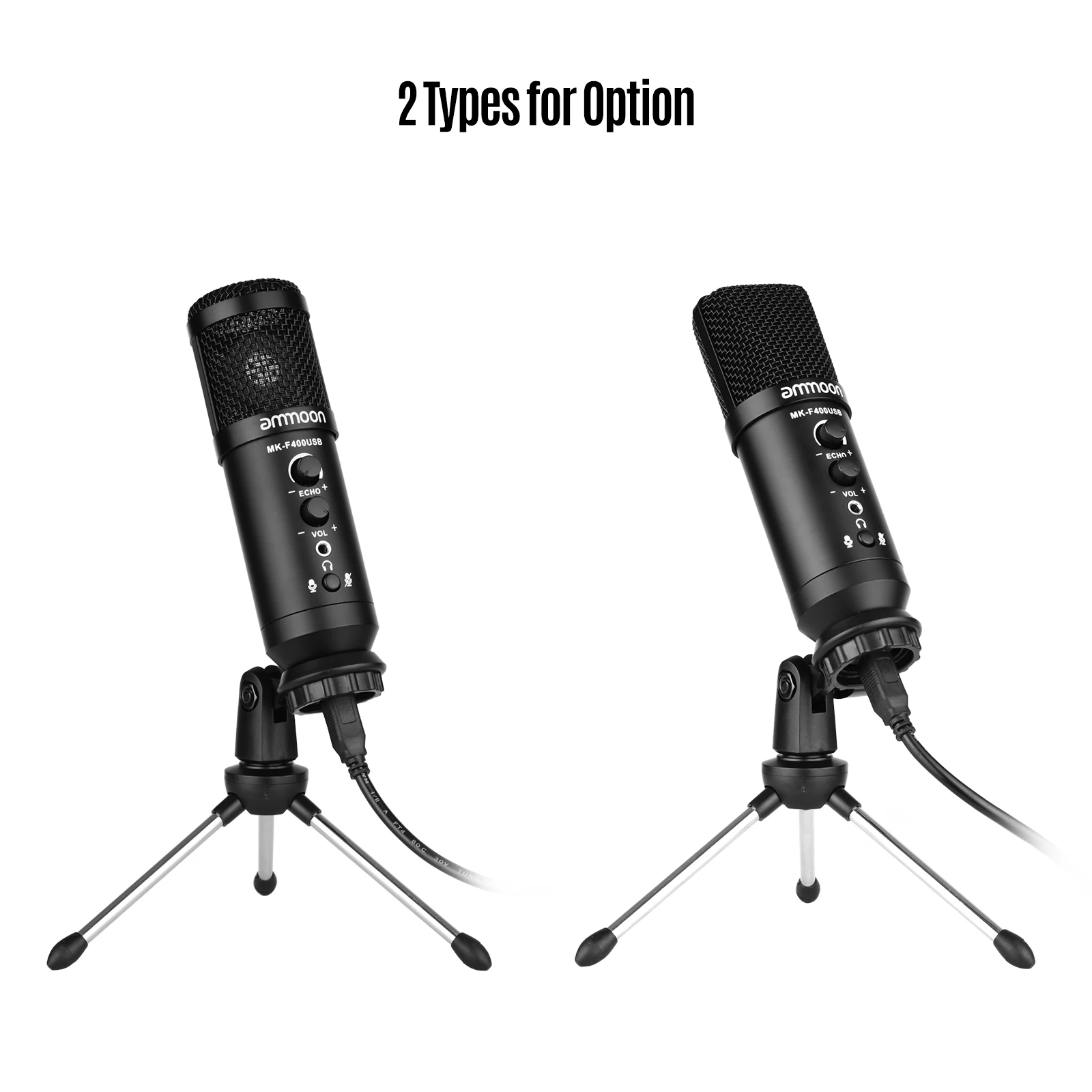 ammoon USB Condenser Microphone Computer Mic Kit with Mini Desktop Metal Tripod Stand Windscreen USB Cable for Music Recording
ammoon USB Condenser Microphone Computer Mic Kit with Mini Desktop Metal Tripod Stand Windscreen USB Cable for Music Recording