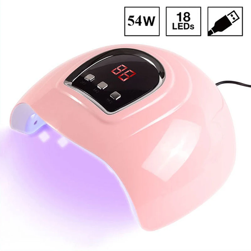 УФ-светодиодная лампа для сушки ногтей 54 Вт Ice маникюра гель-лака УФ-лампа nagellak |
