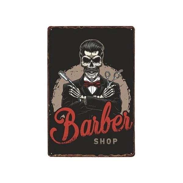 Barber Pole Metal Tin Sign Vintage Barber Shop Decoration Cafe Bar Pub Poster Decorative Plates Home Decor 20x30cm
Barber Pole Metal Tin Sign Vintage Barber Shop Decoration Cafe Bar Pub Poster Decorative Plates Home Decor 20x30cm