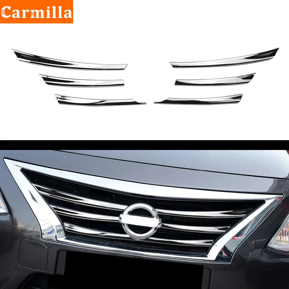 Carmilla Car Grille Trim for Nissan Versa Latio Almera Sunny 2015 2016 2017 Front Grille Decoration Cover Stickers ABS Chrome
Carmilla Car Grille Trim for Nissan Versa Latio Almera Sunny 2015 2016 2017 Front Grille Decoration Cover Stickers ABS Chrome