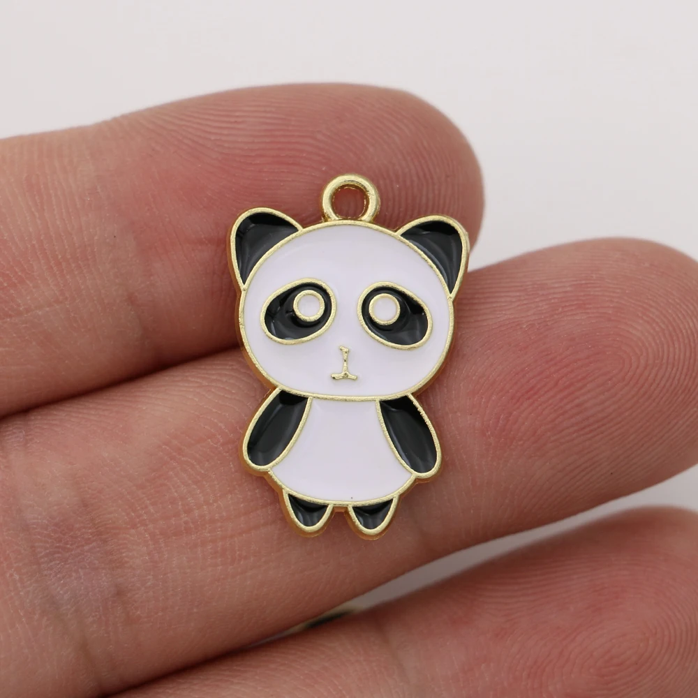 5Pcs Enamel Gold Plated Panda Charm Pendant for Jewelry Making Earrings Bracelet Necklace Accessories DIY Findings
5Pcs Enamel Gold Plated Panda Charm Pendant for Jewelry Making Earrings Bracelet Necklace Accessories DIY Findings