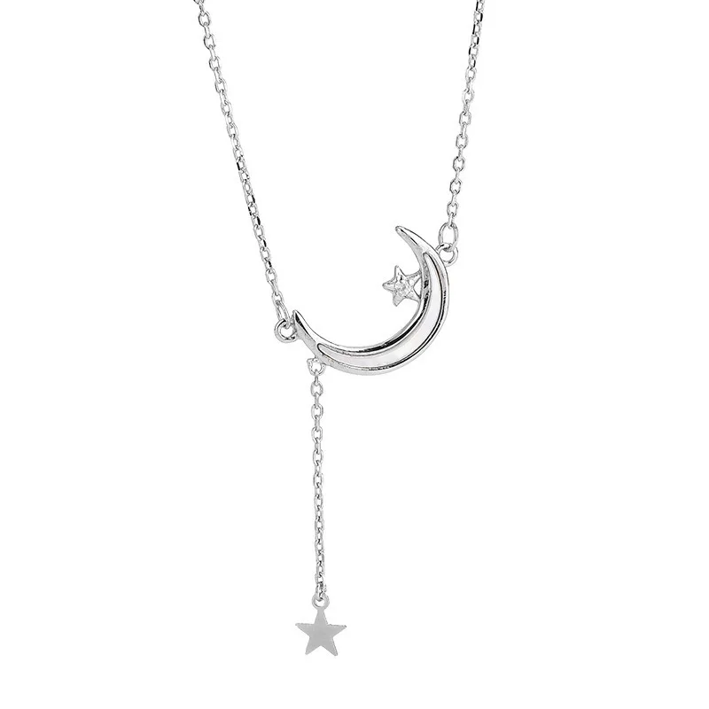 SIPENGJEL Fashion Silver Color Star Moon Simple Elegant Temperament Tassel Necklace For Women Choker Collares Wedding Jewelry
SIPENGJEL Fashion Silver Color Star Moon Simple Elegant Temperament Tassel Necklace For Women Choker Collares Wedding Jewelry