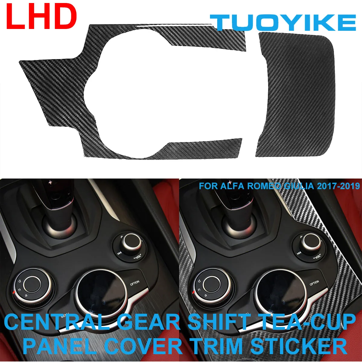 LHD Car Styling Real Carbon Fiber Central Gear Shift Tea Cup Panel Cover Trim Sticker For Alfa Romeo Giulia Stelvio 2017-2019
LHD Car Styling Real Carbon Fiber Central Gear Shift Tea Cup Panel Cover Trim Sticker For Alfa Romeo Giulia Stelvio 2017-2019