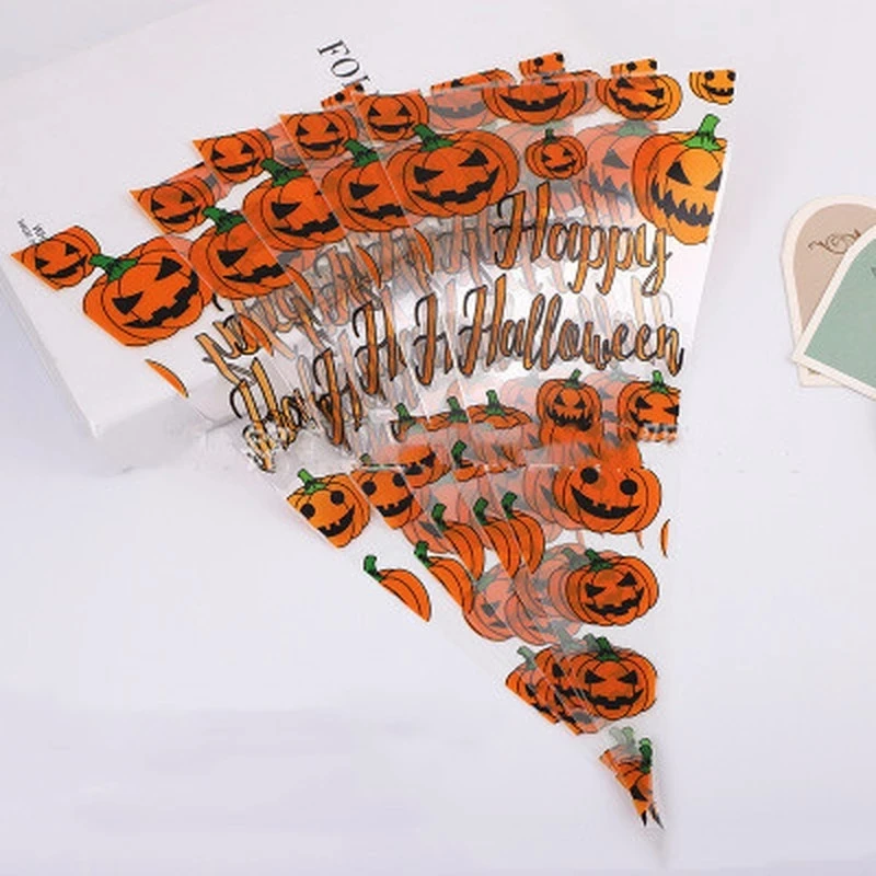 Halloween triangle plastic candy packaging horror element triangle packaging bag can be combined with horror decoration
Halloween triangle plastic candy packaging horror element triangle packaging bag can be combined with horror decoration
