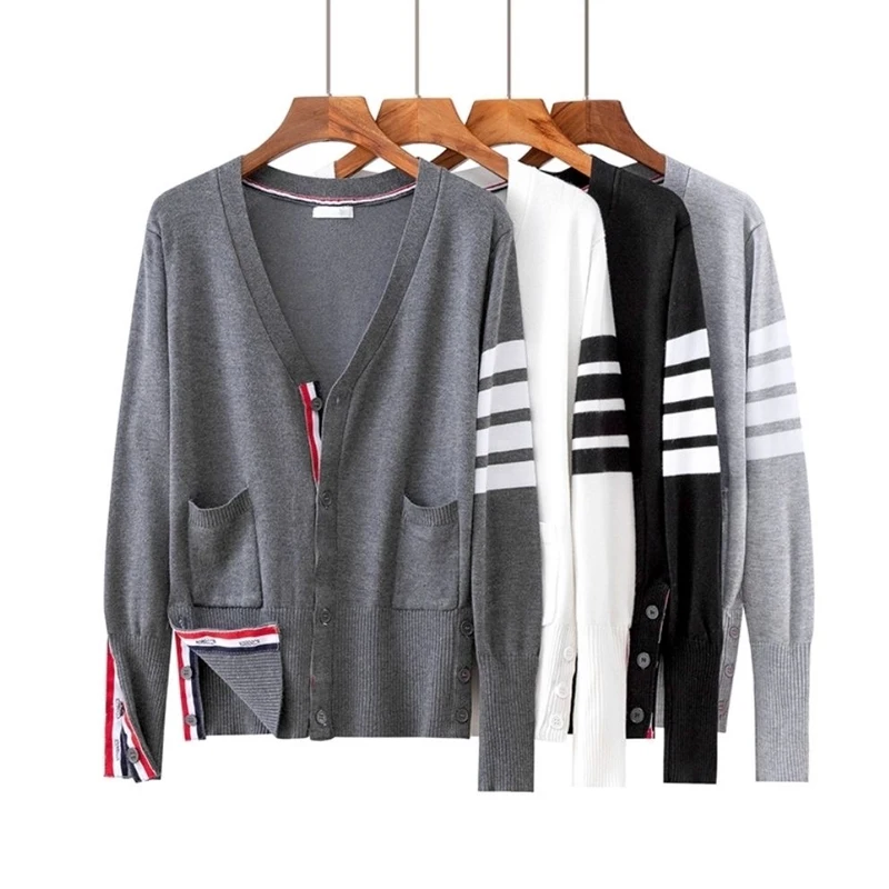 Long Sleeve Spring Autumn Women Cardigan Striped TB Style Brand New Ladies Casual Sweater Cardigan Fashion Top Jacket Coat
Long Sleeve Spring Autumn Women Cardigan Striped TB Style Brand New Ladies Casual Sweater Cardigan Fashion Top Jacket Coat
