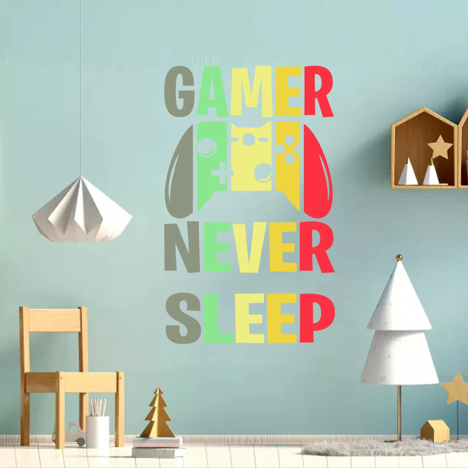 Children's room game elements wall sticker children's room background decoration sticker PVC Abstract game decoration sticker 3D
Children's room game elements wall sticker children's room background decoration sticker PVC Abstract game decoration sticker 3D