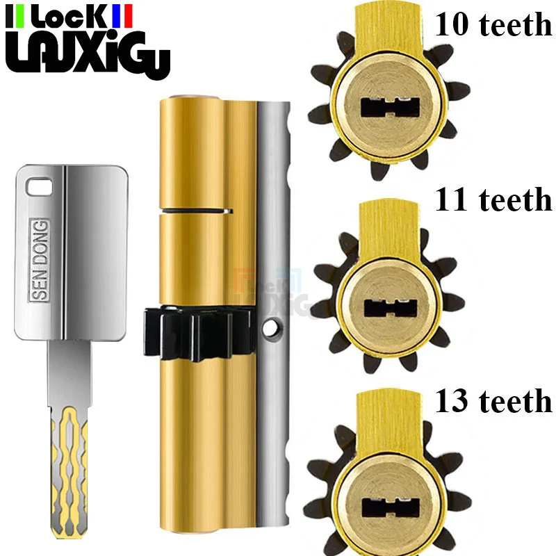 Gear door lock 10 tooth lock core 11 tooth lock 13 tooth lock outdoor door lock anti-theft door Lock cylinder 10 keys Tooth lock
Gear door lock 10 tooth lock core 11 tooth lock 13 tooth lock outdoor door lock anti-theft door Lock cylinder 10 keys Tooth lock