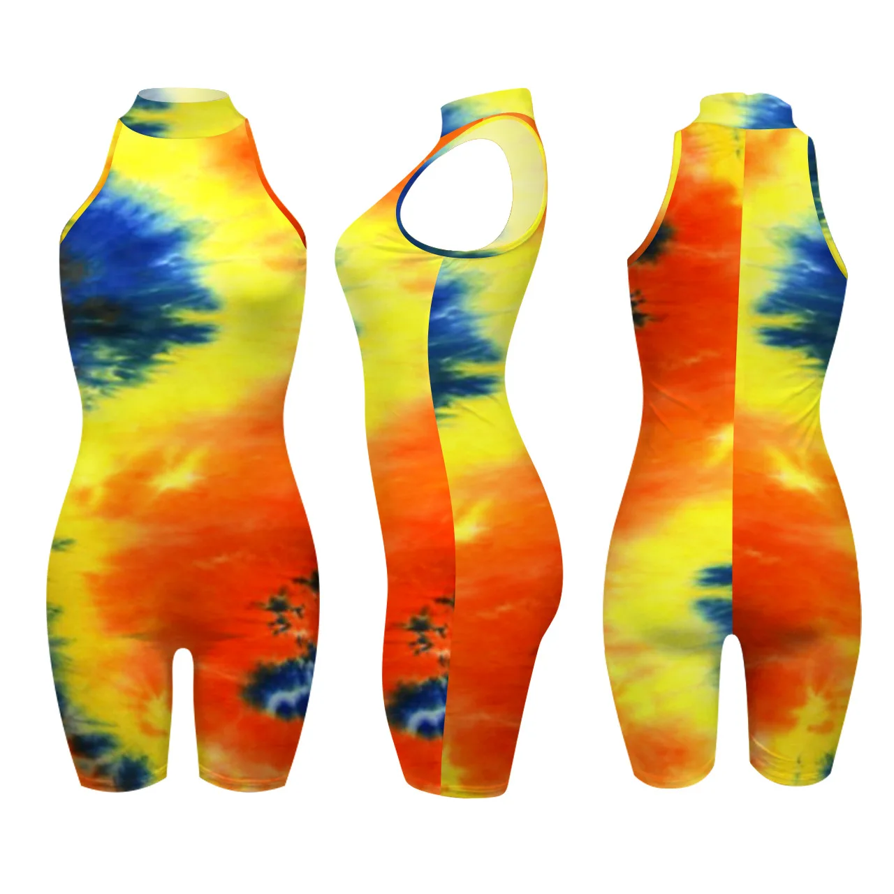 Patchwork Chic Jumpsuits Fashion Slim Casual Sexy Irregular Print O Neck Sleeveless Tight Female Jumpsuits
Patchwork Chic Jumpsuits Fashion Slim Casual Sexy Irregular Print O Neck Sleeveless Tight Female Jumpsuits