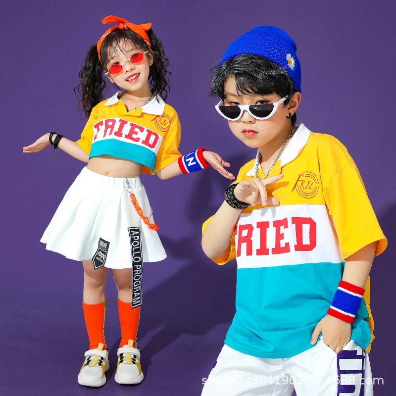 Kids Dancing Performance Stage Clothes Boys Girls Hiphop Jazz Dance Costumes Cheerleaders Clothing Sports Meeting Wear
Kids Dancing Performance Stage Clothes Boys Girls Hiphop Jazz Dance Costumes Cheerleaders Clothing Sports Meeting Wear