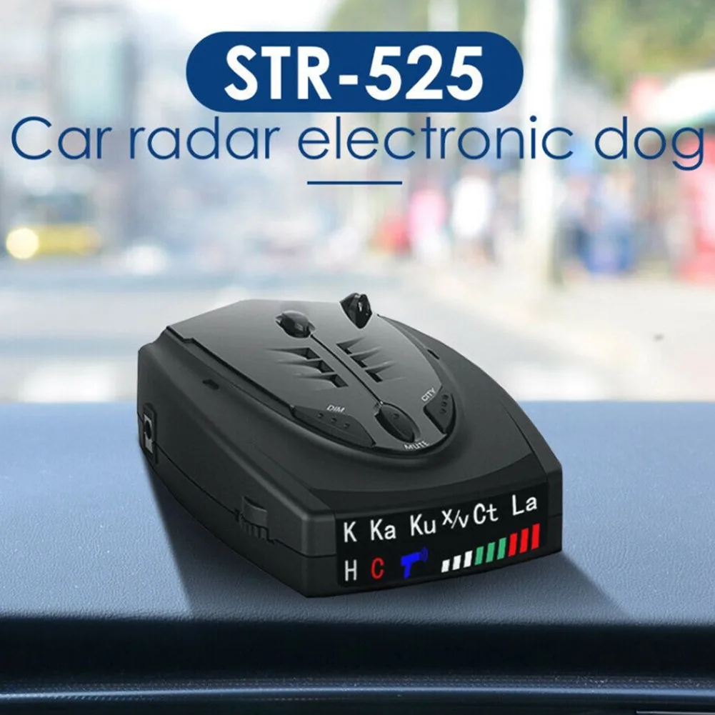 

STR-525 English Russian Thai Auto Voice Detector Vehicle Speed Alert X K CT La Anti Car Detector Electronic Dog Speedometer