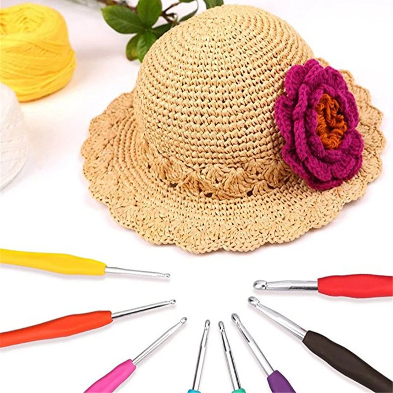 2-8mm Crochet Hook with soft Handle DIY Knitting Needle Stainless Steel Crochet Hook Knitting Needles DIY Weave home supplies
2-8mm Crochet Hook with soft Handle DIY Knitting Needle Stainless Steel Crochet Hook Knitting Needles DIY Weave home supplies