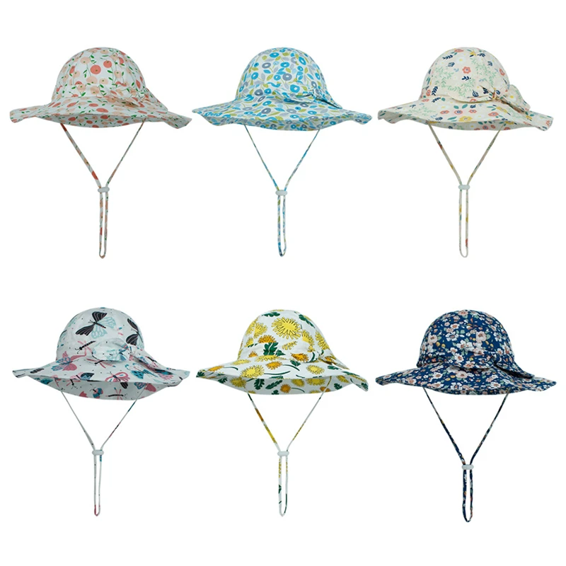 Spring Summer Baby Sun Hat Boys Children Unisex Cap Cartoon Bowknot Beach hat Girls Bucket Hats Floral Infant Caps UV Protection
Spring Summer Baby Sun Hat Boys Children Unisex Cap Cartoon Bowknot Beach hat Girls Bucket Hats Floral Infant Caps UV Protection