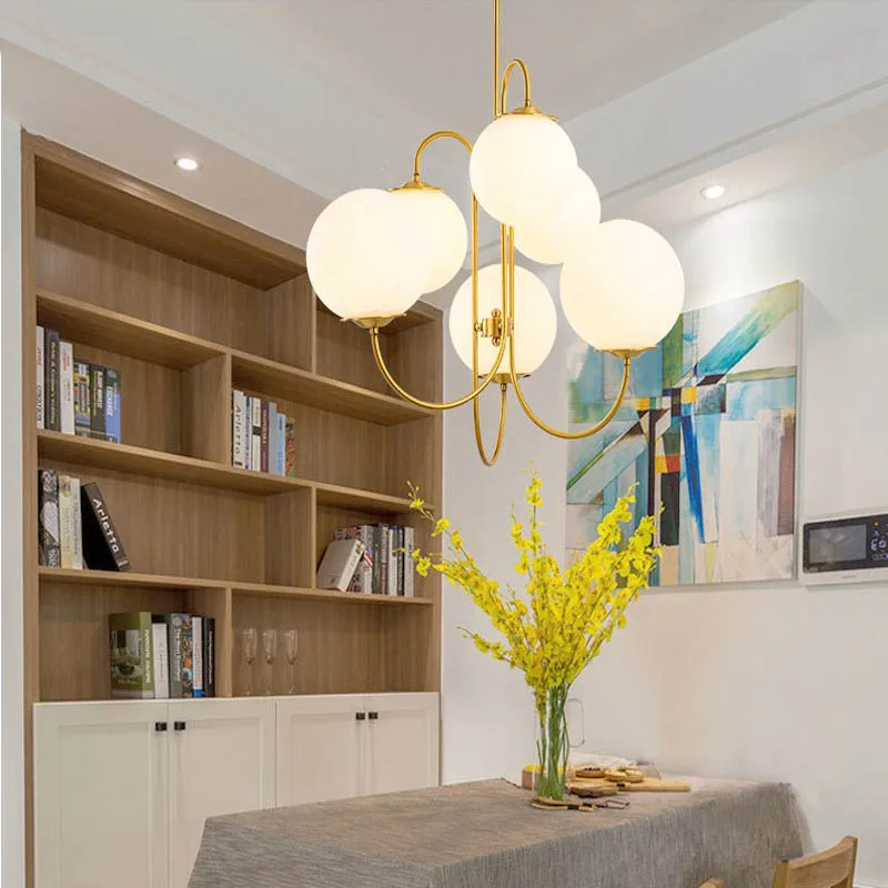 SGROW Indoor Lighting Fixtures Modern Hanging Lamps for Bedroom Gold Metal Body LED Lights 6 Glass Balls Lamp Chandeliers
SGROW Indoor Lighting Fixtures Modern Hanging Lamps for Bedroom Gold Metal Body LED Lights 6 Glass Balls Lamp Chandeliers
