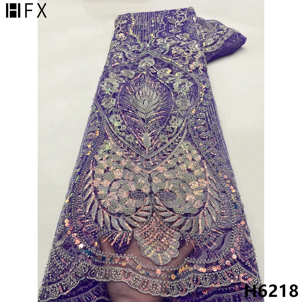 HFX Purple African Lace Fabric New Arrival 2022 3D Embroidery Nigerian Mesh Lace Fabrics Sequins Beaded Lace Fabric Bridal F6218
HFX Purple African Lace Fabric New Arrival 2022 3D Embroidery Nigerian Mesh Lace Fabrics Sequins Beaded Lace Fabric Bridal F6218
