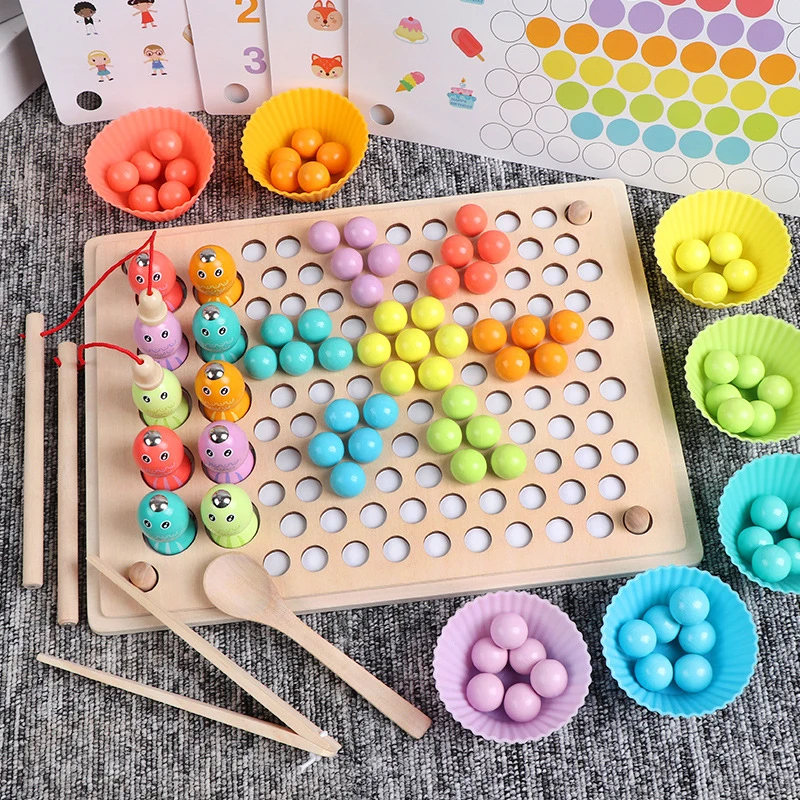 Kids Toys Montessori Wooden Toys Hands Brain Training Clip Beads Puzzle Board Memory Chess Early Educational Toys For Children
Kids Toys Montessori Wooden Toys Hands Brain Training Clip Beads Puzzle Board Memory Chess Early Educational Toys For Children