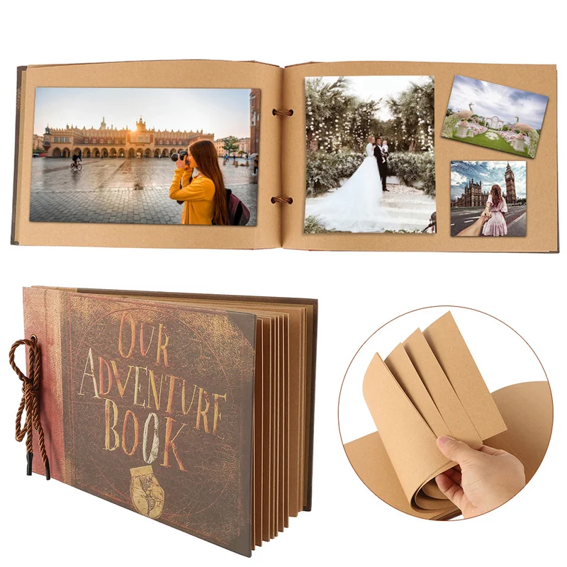 Retro Photo Album Commemorative DIY Handmade Photo Albums Anniversary Wedding Pictures Scrapbook Album Brithday Gifts
Retro Photo Album Commemorative DIY Handmade Photo Albums Anniversary Wedding Pictures Scrapbook Album Brithday Gifts