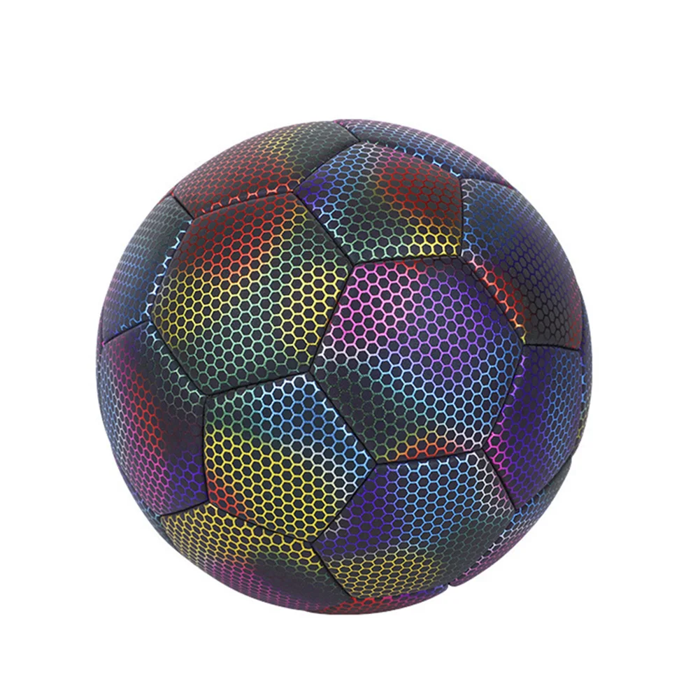 Reflective Soccer Ball Luminous Night Glow in the Dark Footballs Teenagers Team Training Balls Outdoor Sports Game Equipment
Reflective Soccer Ball Luminous Night Glow in the Dark Footballs Teenagers Team Training Balls Outdoor Sports Game Equipment