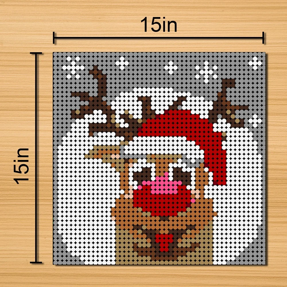 2304pcs Christmas Elk Pixel Mosaic Art Painting MOC Creative Building Blocks Painting Background Decoration Diy Children's Toys
2304pcs Christmas Elk Pixel Mosaic Art Painting MOC Creative Building Blocks Painting Background Decoration Diy Children's Toys
