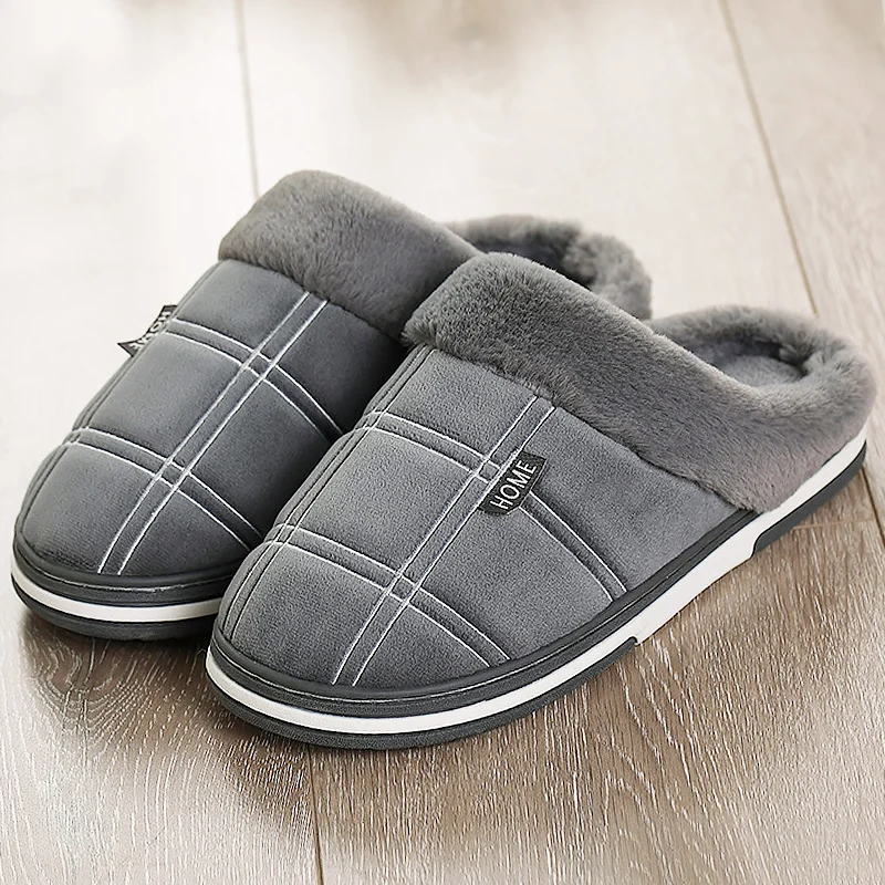 Men Slippers Short Plush Slippers Warm Comfy Home Slippers for Men Non-slip Gingham Indoor Slippers Men Casual Home Shoes
Men Slippers Short Plush Slippers Warm Comfy Home Slippers for Men Non-slip Gingham Indoor Slippers Men Casual Home Shoes