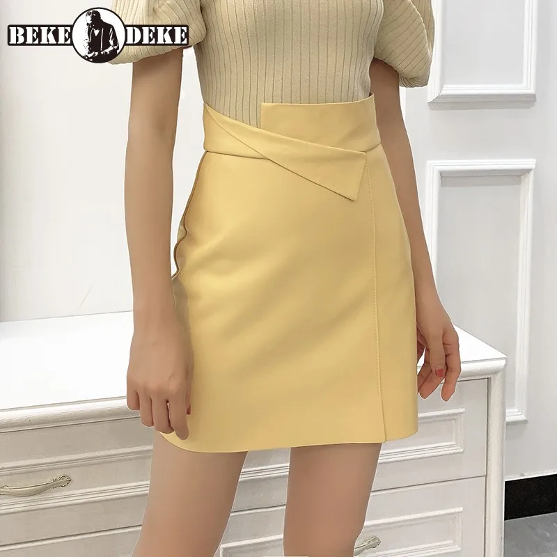 Женская мини-юбка из натуральной овечьей кожи, розовая облегающая юбка с завышенной талией, короткая юбка для офиса
Женская мини-юбка из натуральной овечьей кожи, розовая облегающая юбка с завышенной талией, короткая юбка для офиса