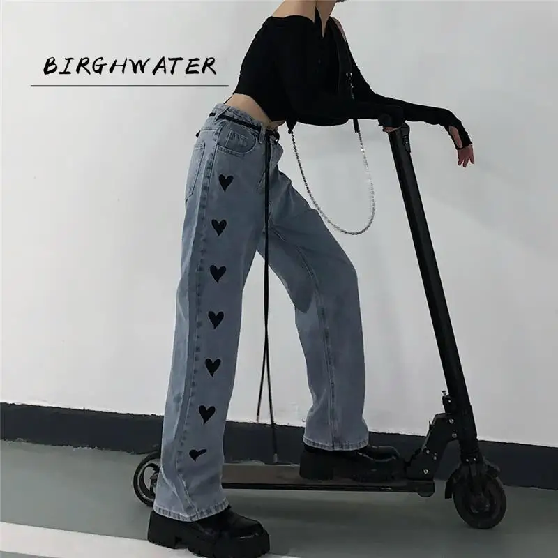 Korean Autumn Winter New Harajuku Style Daniel Jeans Vintage Heart-shaped Printing Wide Leg Old Pants Loose Straight Trousers
Korean Autumn Winter New Harajuku Style Daniel Jeans Vintage Heart-shaped Printing Wide Leg Old Pants Loose Straight Trousers