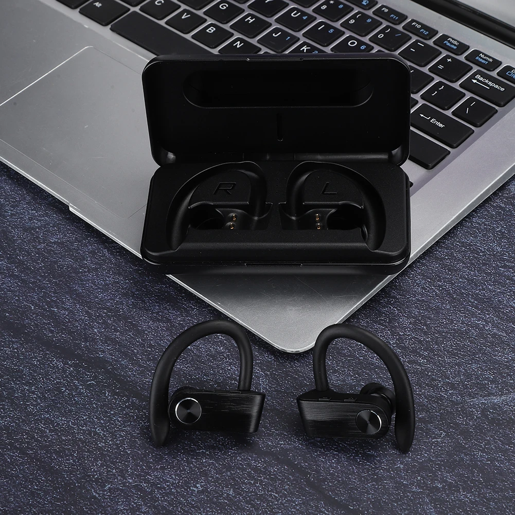 TWS True Wireless Earphone Ear Hook Bluetooth Sports Headset with Charging Bay 3.7V 
TWS True Wireless Earphone Ear Hook Bluetooth Sports Headset with Charging Bay 3.7V