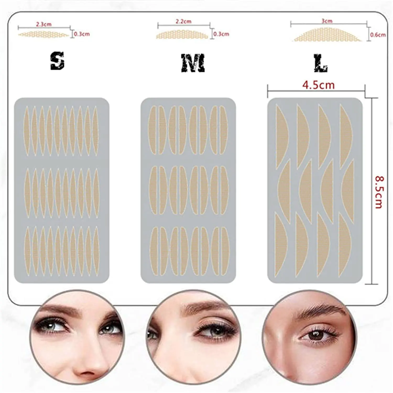 Invisible Eye-Lifting by Sticked Double Eyelid Tape Self-adhesive Eye Line Strip Sticker Long-lasting Water-activated Eye Tape
Invisible Eye-Lifting by Sticked Double Eyelid Tape Self-adhesive Eye Line Strip Sticker Long-lasting Water-activated Eye Tape