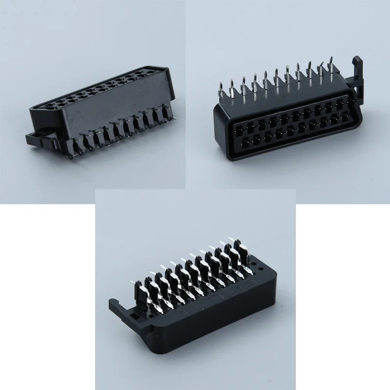 Аксессуары для ТВ приставки с 21Pin way SCART Jack соединитель STB Scocket левой ножкой