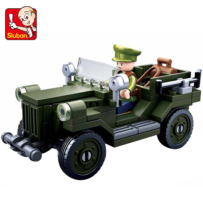 Sluban 112pcs Military Boy Assembling Building Blocks Children's Educational Toys World War Gaz-67 Jeep B0682
Sluban 112pcs Military Boy Assembling Building Blocks Children's Educational Toys World War Gaz-67 Jeep B0682