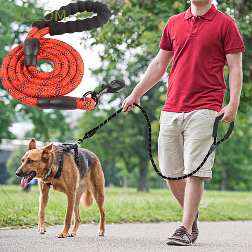 1.5m reflective dog leash heavy-duty braided nylon rope dog walking collar rope traction rope for walking training
1.5m reflective dog leash heavy-duty braided nylon rope dog walking collar rope traction rope for walking training