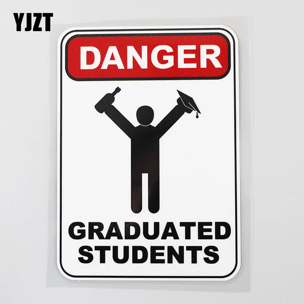 YJZT 10.8CM×15.3CM Funny Danger Graduated Students Car Sticker PVC Decal 12C-0282
YJZT 10.8CM×15.3CM Funny Danger Graduated Students Car Sticker PVC Decal 12C-0282