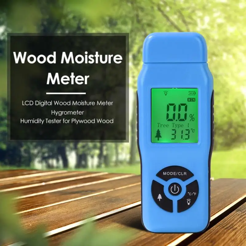 Wood Moisture Meter LCD Digital Wood Moisture Meter Hygrometer Humidity Tester Timber Damp Detector for Wood
Wood Moisture Meter LCD Digital Wood Moisture Meter Hygrometer Humidity Tester Timber Damp Detector for Wood