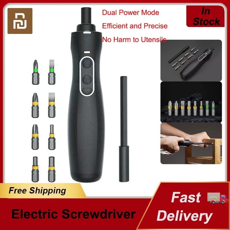 Youpin Electric Screwdriver with 8PC Precision Bits Set Mini Wireless Screw Driver Dual LED Lights 1500mAh Type-C Rechargeable
Youpin Electric Screwdriver with 8PC Precision Bits Set Mini Wireless Screw Driver Dual LED Lights 1500mAh Type-C Rechargeable