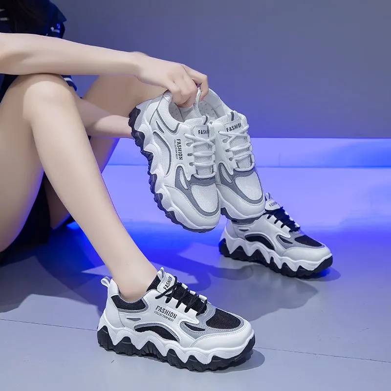 Daddy shoes female ins tide 2021 summer new wild thick-soled breathable sneakers net red small white mesh shoes casual W786
Daddy shoes female ins tide 2021 summer new wild thick-soled breathable sneakers net red small white mesh shoes casual W786