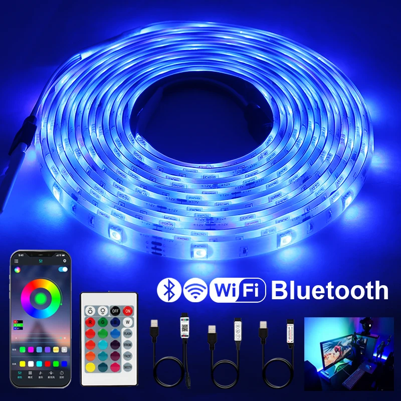 Diode Flexible Ribbon luces Striped 5V Lighting Tape Led SMD 2835 5050 RGB USB 3 Key Neon Bluetooth TV Background
Diode Flexible Ribbon luces Striped 5V Lighting Tape Led SMD 2835 5050 RGB USB 3 Key Neon Bluetooth TV Background